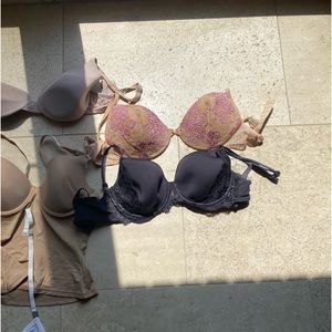 Lot of designer bras, unused or slightly worn.